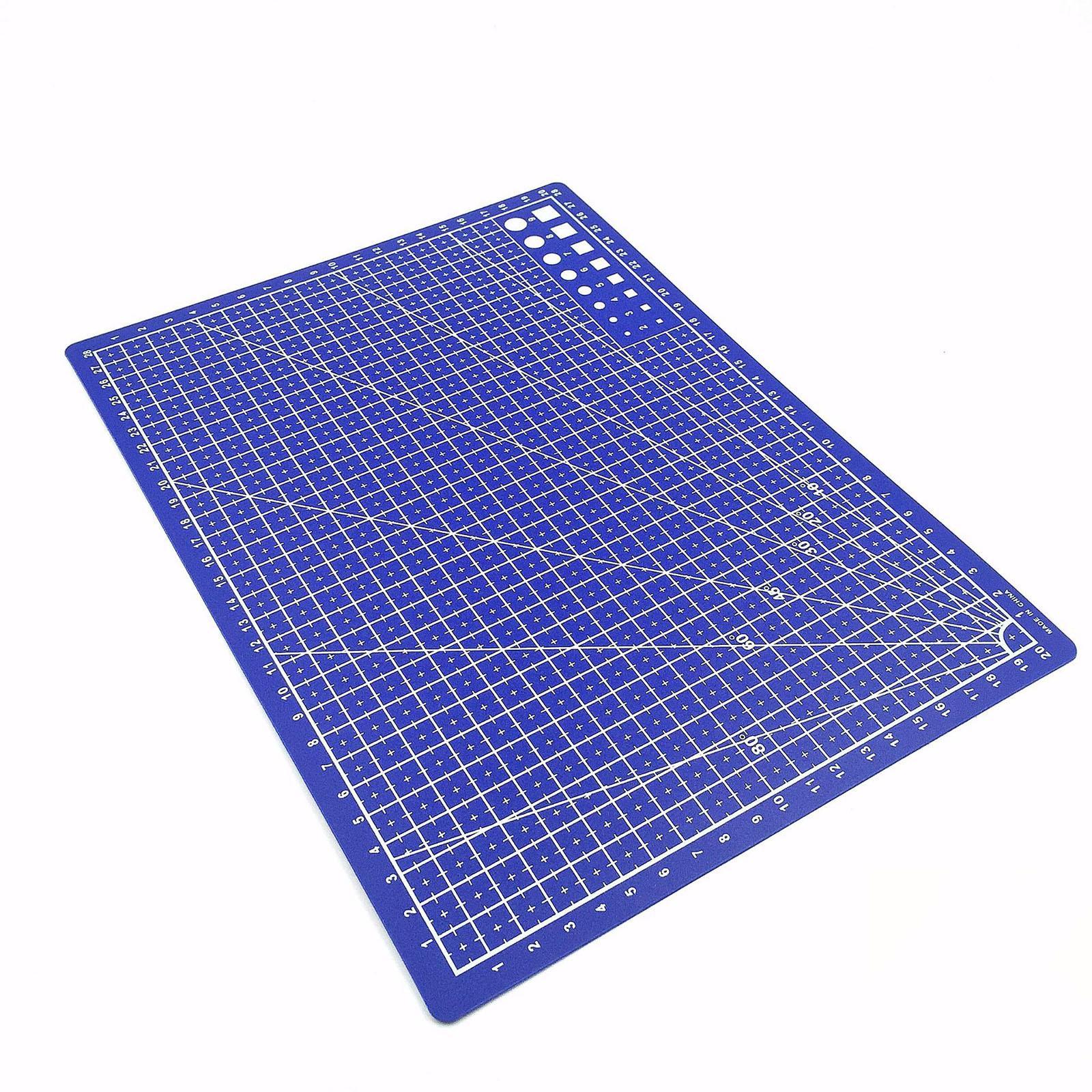 PVC Cutting Mat for Vinyl Cutter Machine Self Healing Cutting Board Durable Craft Mat for Model Making and Paper Cutting Tools синий