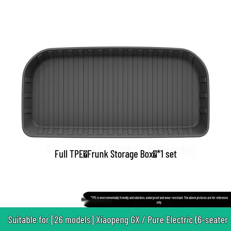 Eco-friendly TPE Floor & Trunk Mats for 2026 XPeng GX, with Backrest Protection.