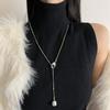 Asian Blogger-Inspired Saddle Bag Necklace: Luxury Women's Niche Sweater Chain Accessories