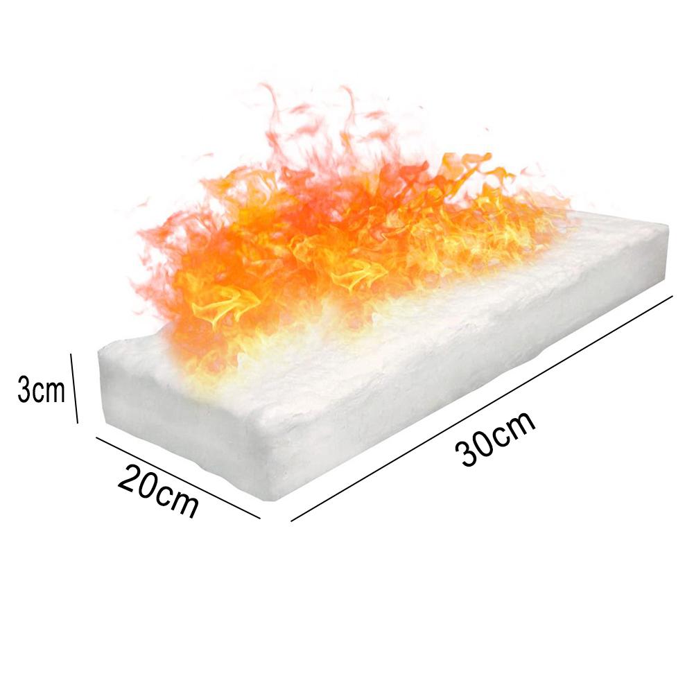 1Pcs White Sponge For Fireplace Ovens And Gel Burner Calcium-Magnesium-Silicate Fibres Firplace Firebox Safety Fire Sponge
