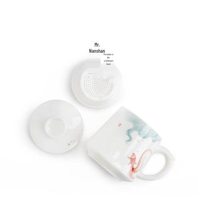 Nanshan Xiansheng Lotus Ceramic Teacup & Coffee Mug