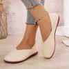 New Large-sized Soft Leather Single Shoes for Women, Comfortable and Casual, One-step Bean Shoes
