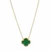 High-Quality Stainless Steel Four-Leaf Clover Necklace - Fashionable Light Luxury Women's Clavicle Chain, 15MM Charm