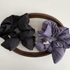 New Cotton Bow Scrunchies Solid Color Elastic Rubber Bands Ponytail Hold Thicken Hair Ties Girls