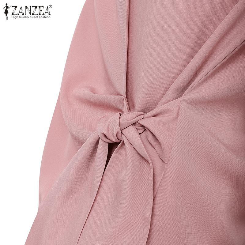 ZANZEA Women Casual V-Neck Side Lace Up Summer Sleeveless Vest Tops