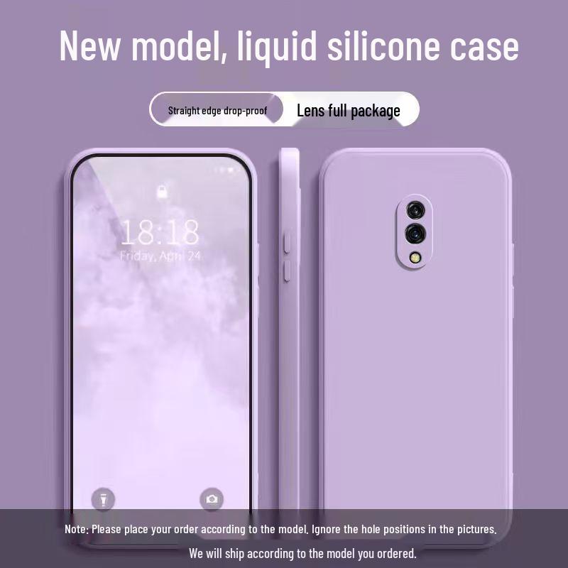 Realme X Drop-Proof Soft Shell Case - Simple Pure Color, Full Coverage, New Style