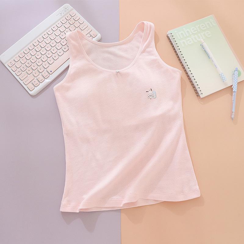 

Girls’ Camisole Tank Top for Puberty and School 150 рожевий