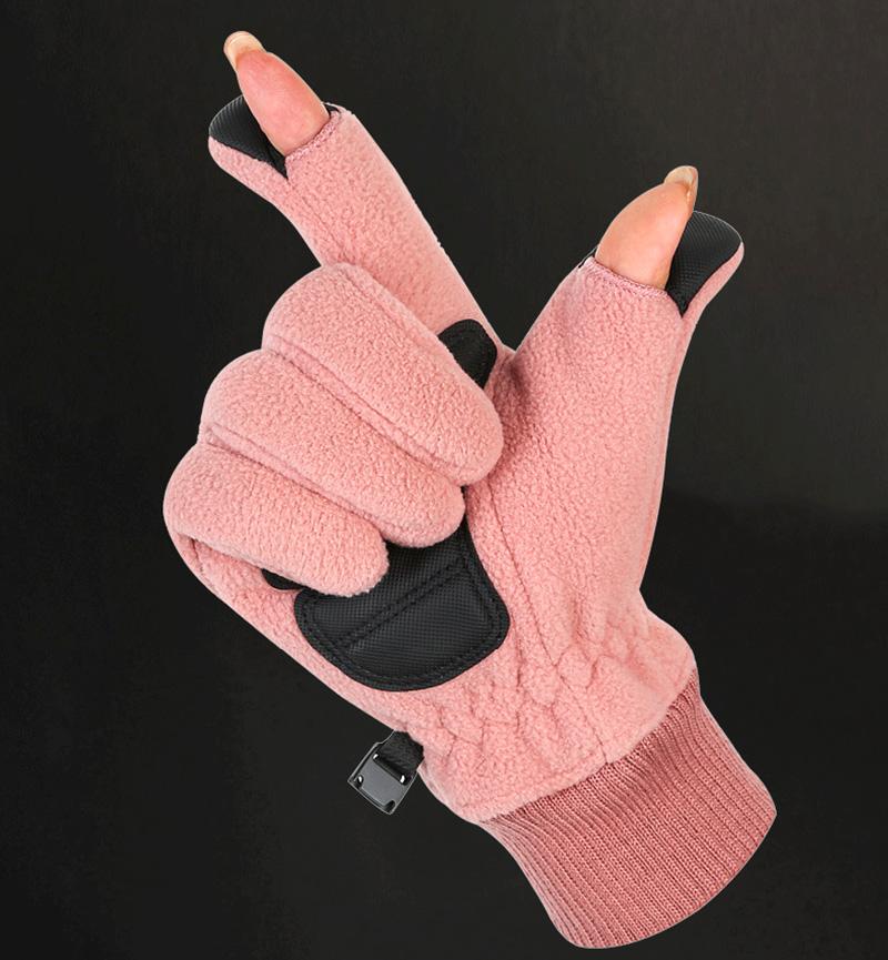 Thermal Fleece Winter Gloves Men Women TouchScreen Cycling Cold Resistance Windproof Bicycle Thicken Warm Outdoor Skiing Mittens
