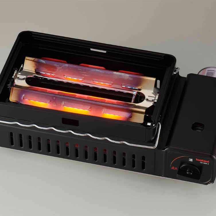 To Iwatani Robatayaki Aburiya 2 Cassette Stove Body Special Grill 3 Cassette Cylinders Kitchen Cloth Included [Ready Use] + + +