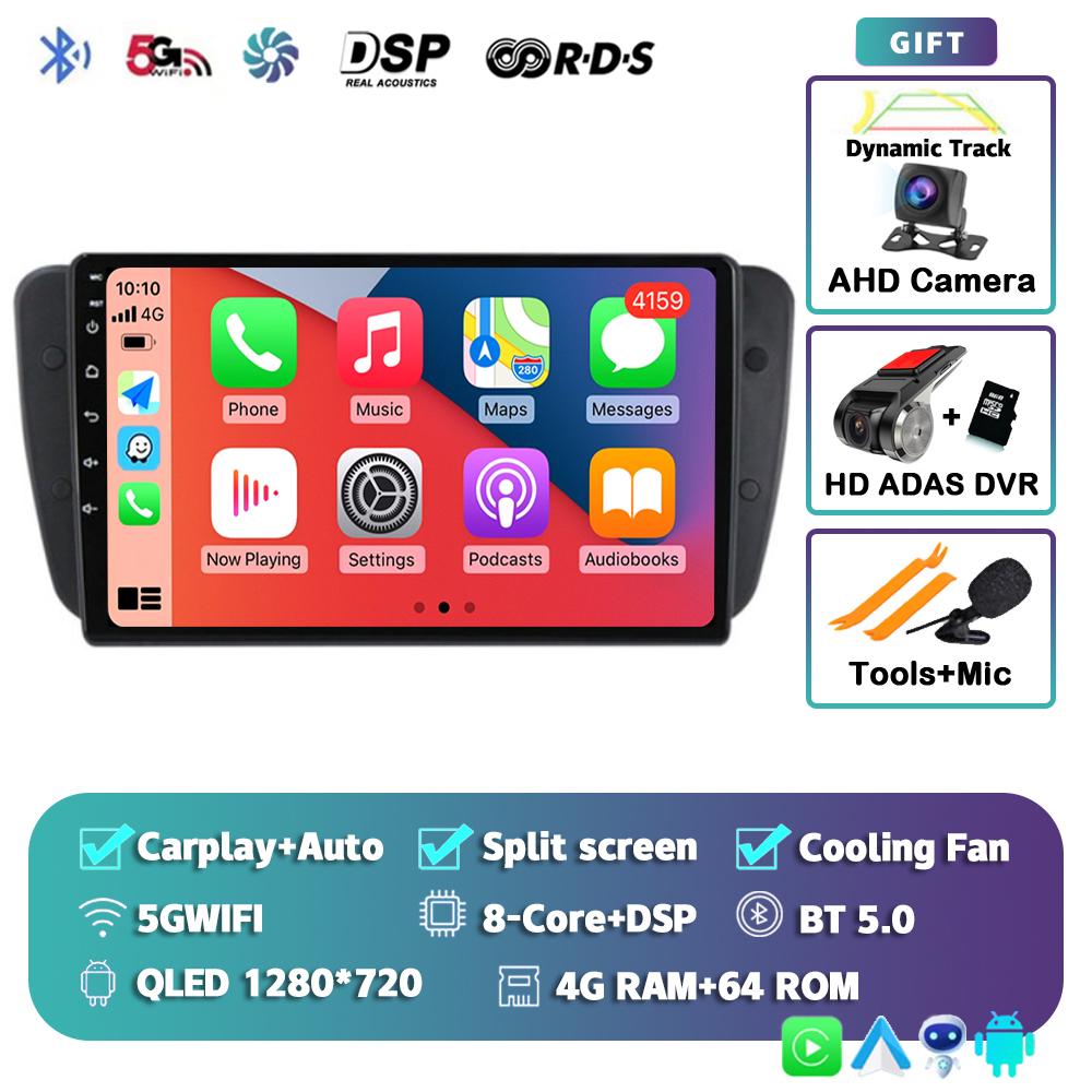 Android 14 Car Radio For Seat Ibiza MK4 6J SportCoupe Ecomotive Cupra 2009 2010 2011 2012 - 2016 Multimedia Video Player Stereo