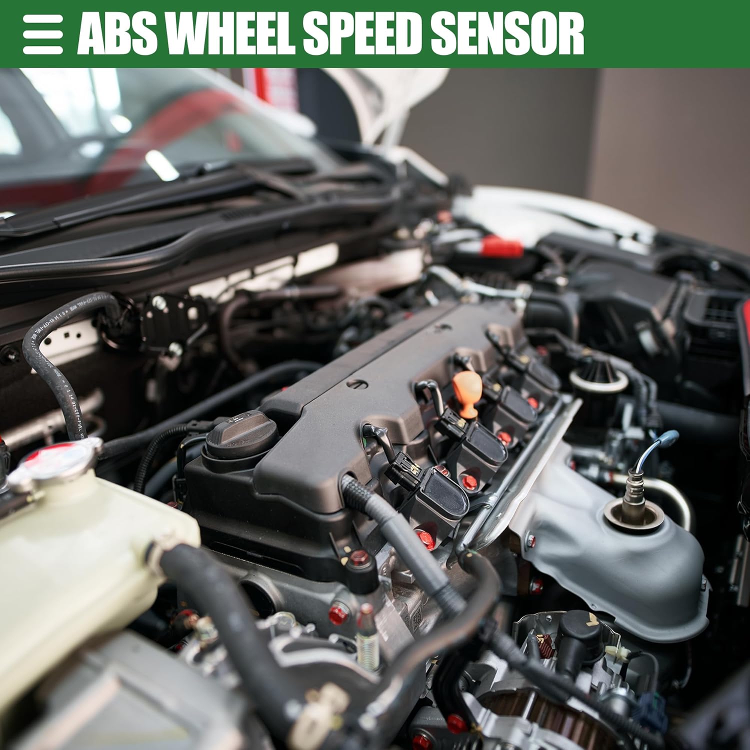 

Motoforti Car Front Left Right ABS Speed Sensor, for Acura TL 2004-2008, Rubber, No.57450SEPA01/57455SEPA01, Black, 2 Pcs