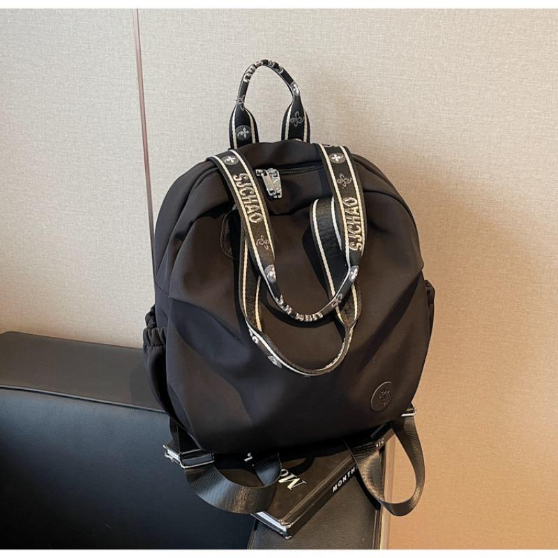 Casual nylon backpack bag women's new fashionable large-capacity commuting travel bag