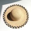 Handmade Natural Raffia Big Brim Straw Hat Breathable Sunscreen Panama Style for Beach Holiday Women's Dame Top Sun Hat