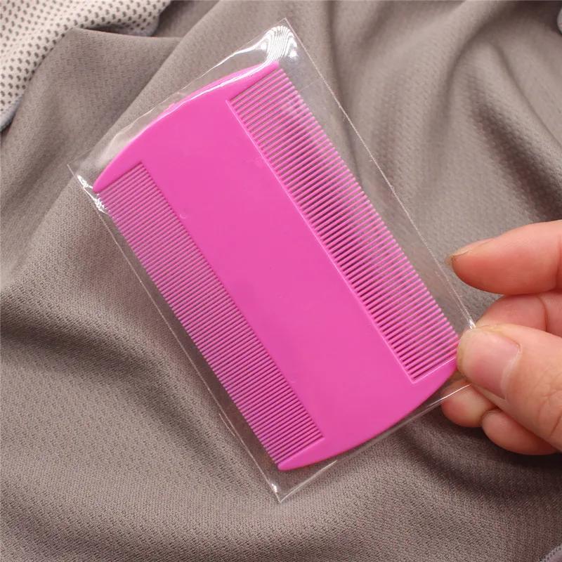 Doppelseitiger Läusekamm, feine Zähne, Kopfläuse, Flohentfernung, Haarkämme, Schuppenentfernung, mehrfarbige Styling-Tools, Haarwerkzeuge