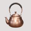 Chinese Handmade Red Copper Kettle, Large Capacity Boiling Water Pot, Pure Copper Teapot For Home, Classic Health Tea Set, 1.6L