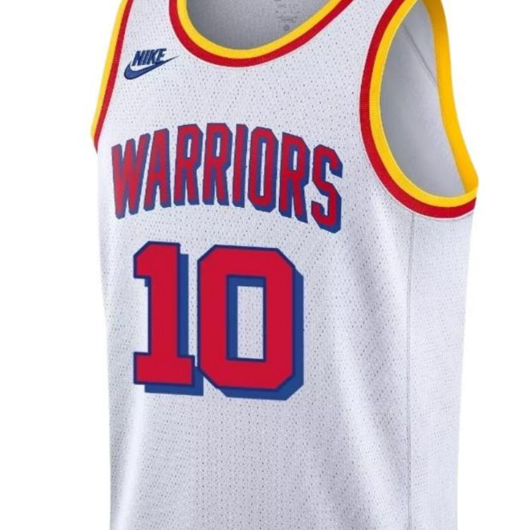 Nike X NBA Collaboration Golden State Warriors Jimmy Butler 2024/2025 Season Logo Letter Round Neck Sleeveless Basketball Jersey FQ4685-100