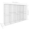 Vidaxl Gabion Wall with Lid, Galvanized Steel, 300X50X200 Cm