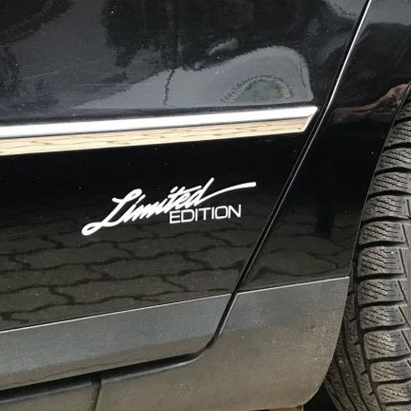 Car Stickers LIMITED EDITION Car Styling Vinyl Decals Auto Body Glass Decoration Waterproof Reflective Laser Stickers 16CM*3.8CM