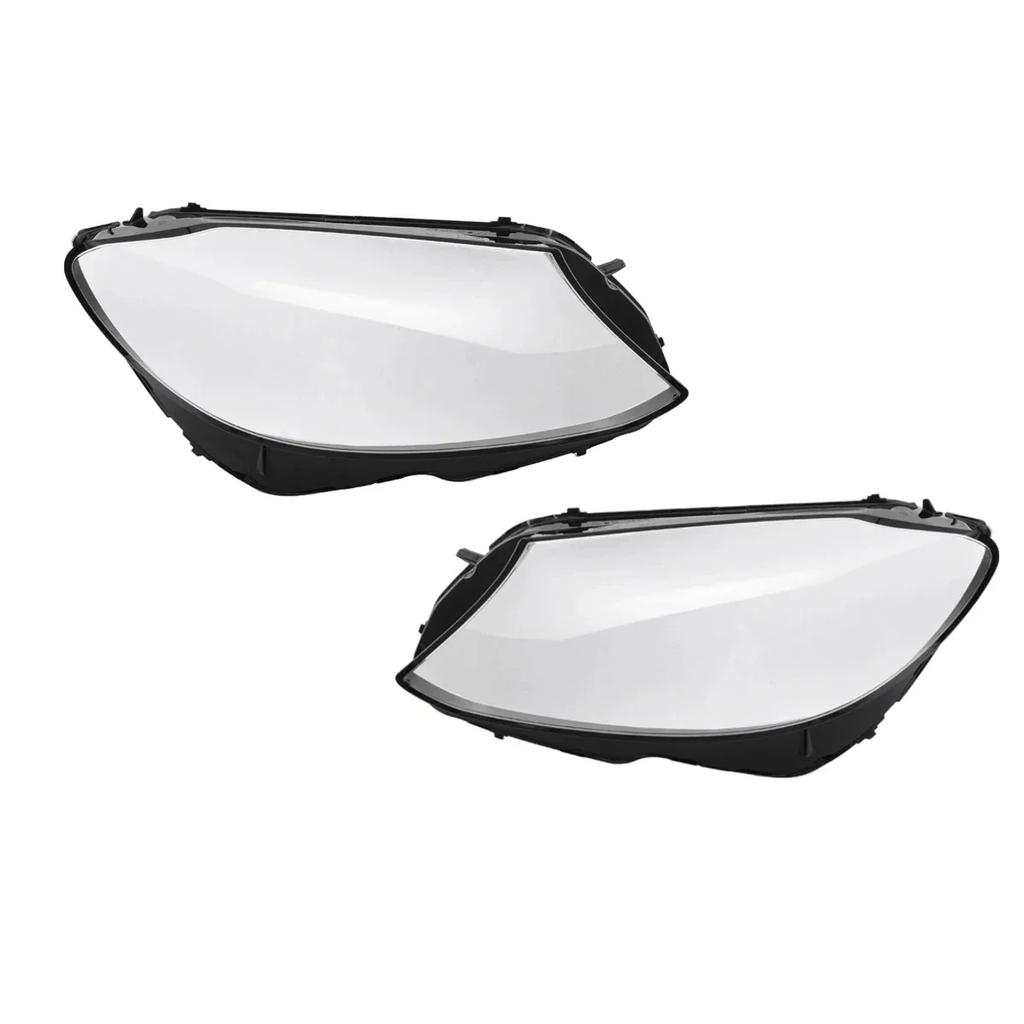 MTU4 1Pair Car Front Headlight Lens Cover For Mercedes Benz W205 C180 C200 C260L C280 C300 2015 2016 2017 2018 Headlamp Cover Shell