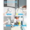 [.co.jp Exclusive] IYGLKD Cordless Bath Polisher with 2000mAh High-Capacity Battery, 6 Replacement Brushes, 2 Rotation Modes, 120 Minutes of Continuou