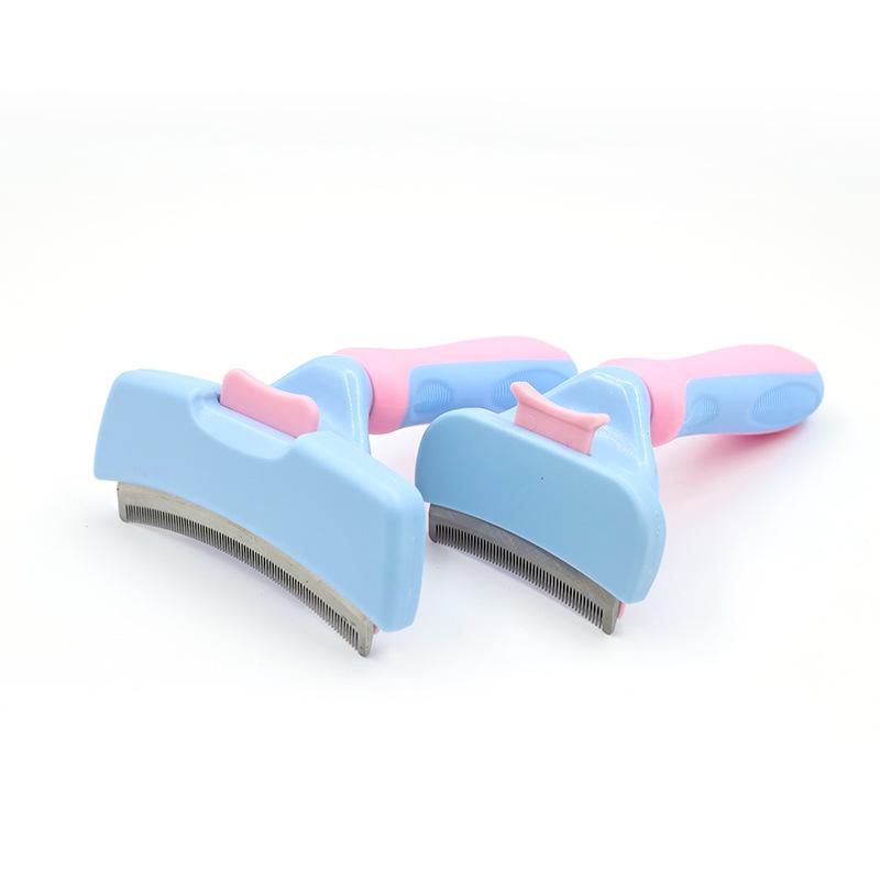Cat Comb, One-click Press To Clean Cat Hair, Thin Comb, Pet Hair Removal Comb, Floating Hair Removal Comb, Hair Scraping Brush
