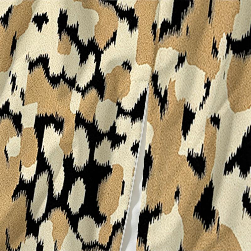 Comfy Stretch Waist Leopard Print Slit Maxi Skirt Summer Trend Skirt for Beach Vacation, Daily Wear & Evening Out Outerwear