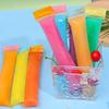 100pcs Summer Colorful Ice Cube Bags, Beverage & Cocktail Ice Cubes Bag, Self-Sealing Freezer Bags, Stackable Space-Saving for Summer Parties