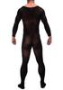 Men's Night Charm Erotic Fishnet Bodysuit Stockings - Sexy and Tempting Lingerie