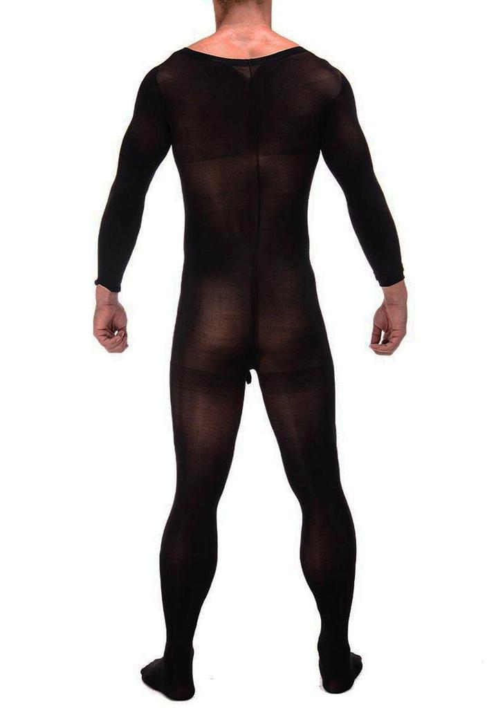 Men's Night Charm Erotic Fishnet Bodysuit Stockings - Sexy and Tempting Lingerie