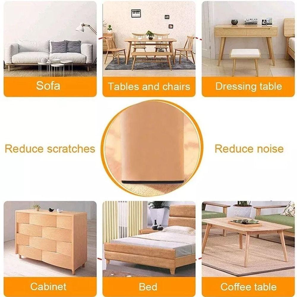 20 Stück Gleiter Möbelgleiter Selbstklebende Filzgleiter Verhindern Bodenschutzmatte