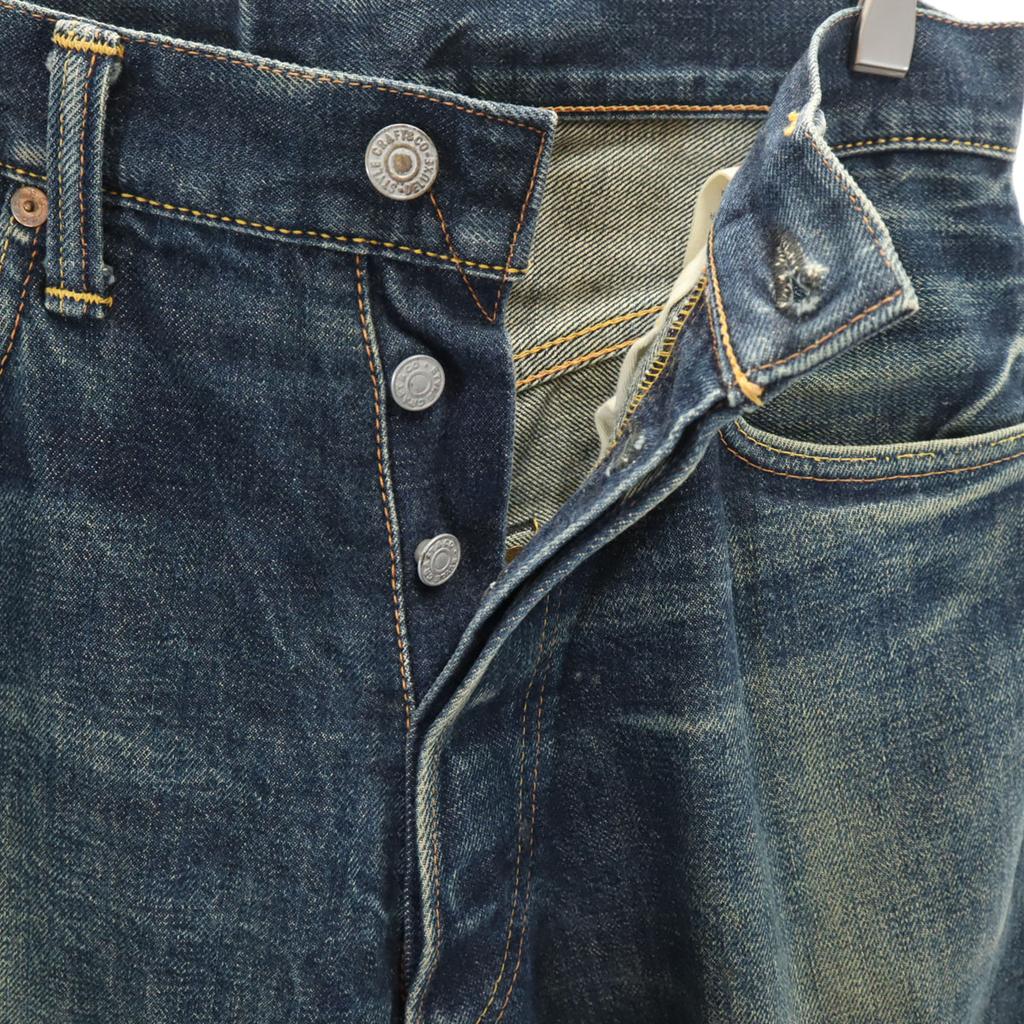 Evisu Made In Japan No. 2 Ebisu Seagull Paint Denim Pants W32 Jeans Men's Used