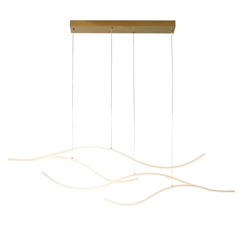 Gold LED Ceiling Light, Nordic Flower Design, Modern Minimalist Style for Living Room or Bedroom