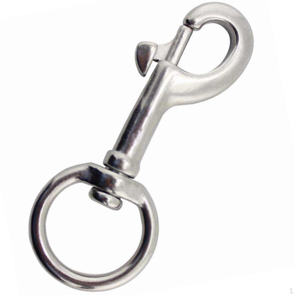 Degree Rotating Snap Hook Scuba Diving Sturdy, Metal Clips Swivel Eye Bolt