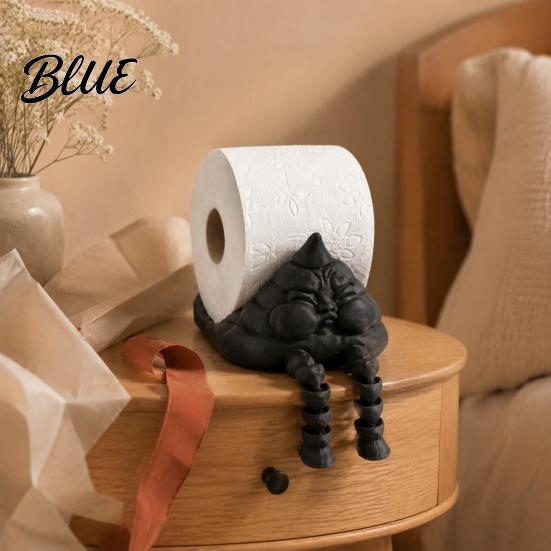 Black And Brown Paper Holder Funny Poop Towel Holder Creative 3D Printed Roll Practical Bathroom Storage Stand Stable Base Decorative Dispenser for