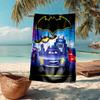 Ultra-Soft Beach Towel with Batwheels Theme,Ideal for Pool - Camping, Diving - Perfect Travel Essential, Vibrant Beach Towel.