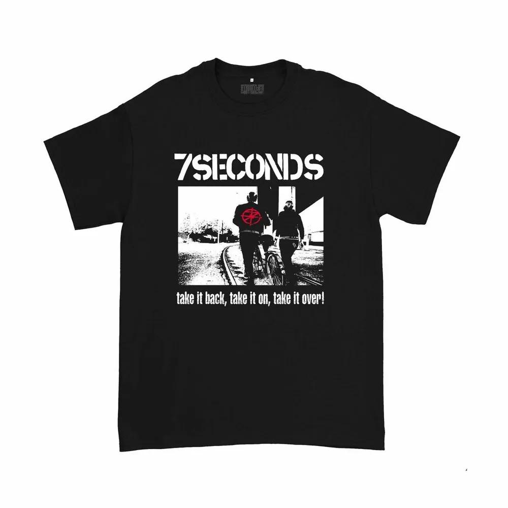 Unisex Short Sleeve Crew Neck Cotton T Shirt 7 Seconds S