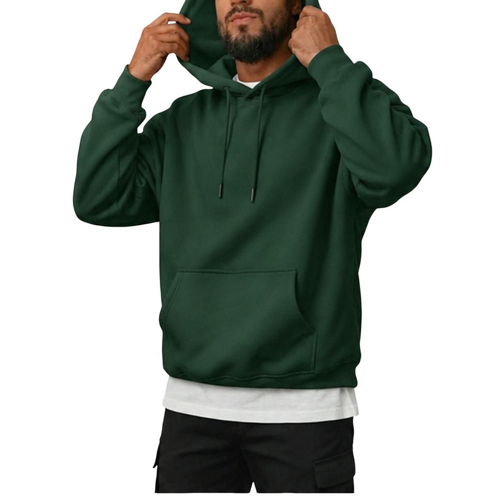 Felpa Invernale da Uomo con Scollo a Girocollo Pullover Casual per l'Uso Quotidiano