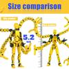 Assembly Completed 5.2In T13 Action Figure 3D Printed Multi-Jointed Movable Titan 13 Lucky Dummy Nova Robot Action Figure Gifts