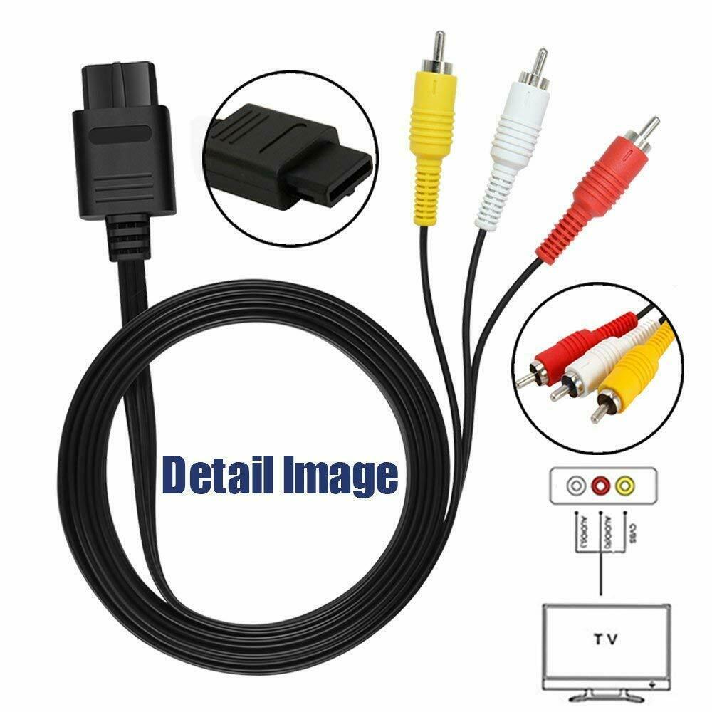 1,8M Für Nintendo 64 N64 Audio-TV-Video-Kabel AV-Kabel zu RCA Für Super Nintendo GameCube N64 SNES Game Cube Zubehör