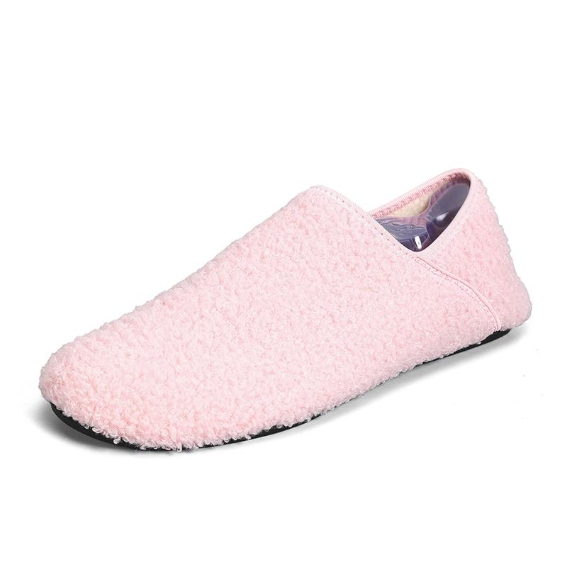Yrzl Winter Slippers Men Couple Slippers Non-Slip Warm Women And Men Slipper Indoor Soft Shoes Comfortable Flat Home Cotton Shoe