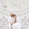60th Diamond Wedding Anniversary Decorations, Glitter Banner, Cake Topper, Hanging Swirl, Silver Heart-shaped Love Foil Balloons, Party Festival