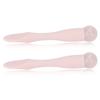 2pcs Eye Cream Applicator Stick Double Headed Silicone Jadestone Wrinkles Remove Eye Massage Tool Pink