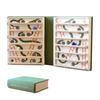 Jogo de Cobras e Escadas com Mecanismo de Cobra Automático Dados Escondidos Livro Desdobrável Automático Estilo Jogo de Tabuleiro Kit Compacto de Jogo de Estratégia