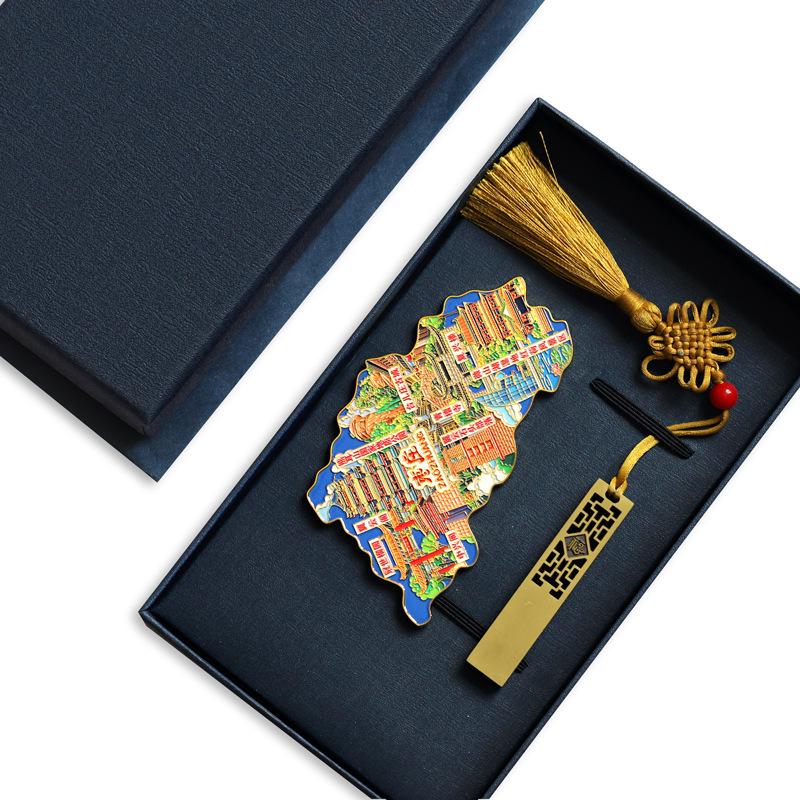 Binzhou Gelber Fluss Turm Magnet, Haifeng Pagode & Zhonghai Park. Kulturtourismus-Geschenk.