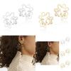 Trendy Face Alloy Earrings Fashionable Geometric Design Street Style Jewelry