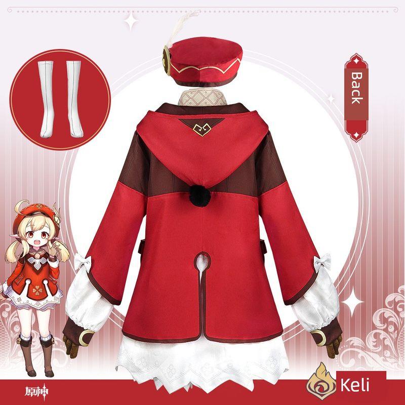 Klee Cosplay Costume Genshin Loli Cosplay Anime Role-Playing Costume Halloween Performance Costume