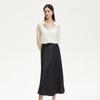 VEROMODA 2025 Spring Pleated A-line Midi Skirt