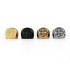 Personalized Retro Faith Cross Titanium Steel Ring