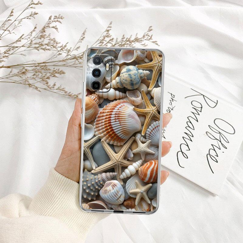 IK25 Conch Starfish Phone Case for Motorola Moto E13 E15 E20 E22 E22I E22S E30 E32 E40 E7 E7I G Plus Power Play Stylus G22 G14