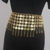 Chaîne de taille à pompons Meier, Ceinture métallique Vintage Pendentif Numismatique Accessoires Chaîne de corps, Accessoires
